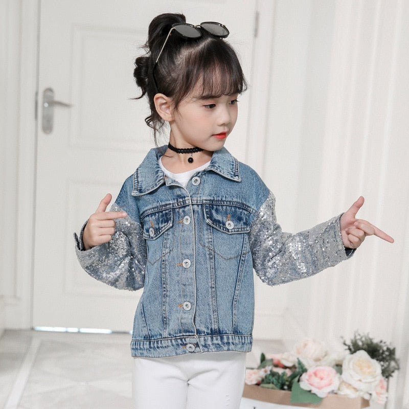 Unicorn jean Jacket for Girls Children