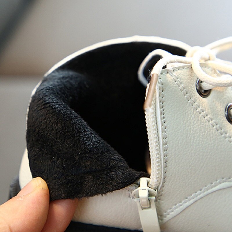 Winter Children's Waterproof Leather Boots