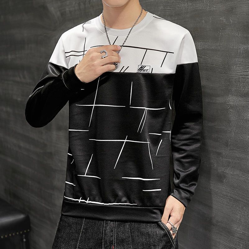 new men t shirt casual long sleeve