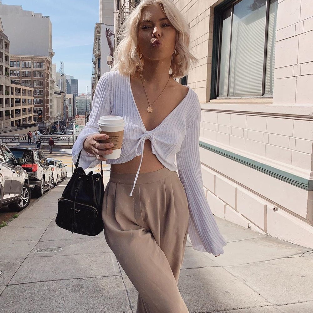 V-Neck Long Sleeve Winter Cloths