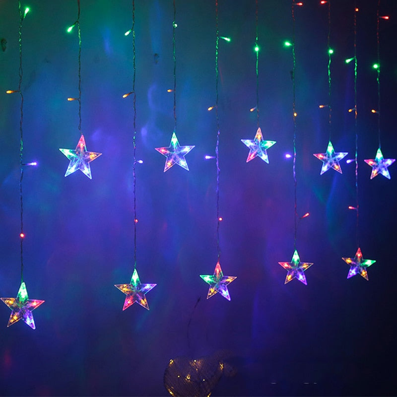LED Star Moon Curtain Light