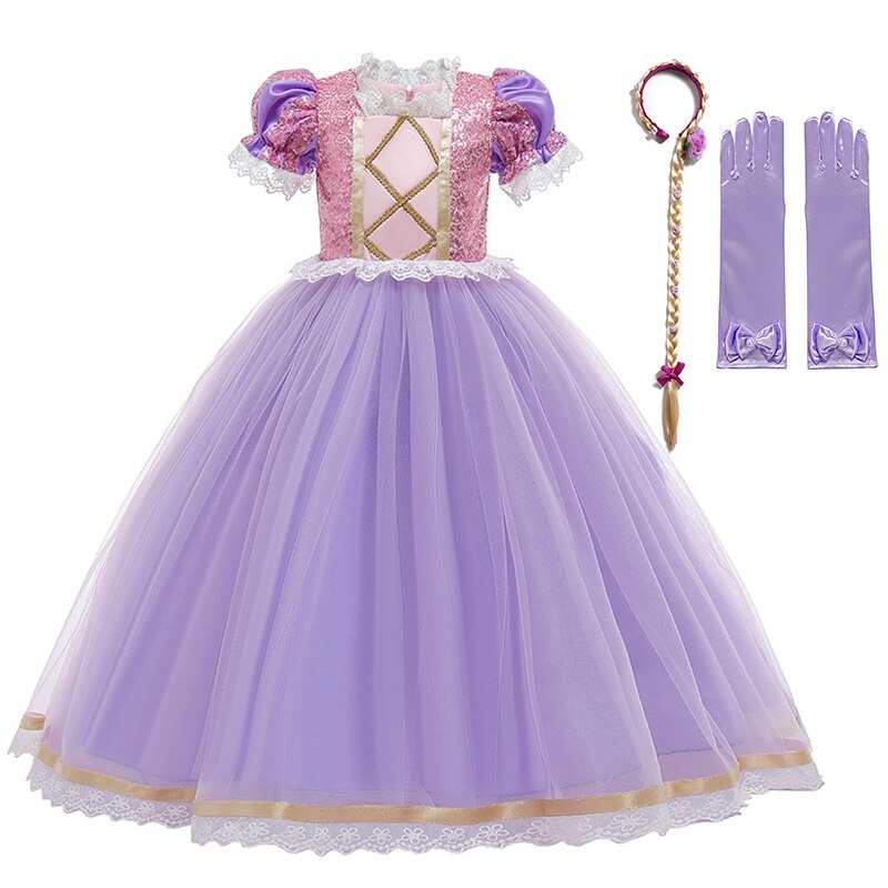 VOGUEON Rapunzel Girls Dress