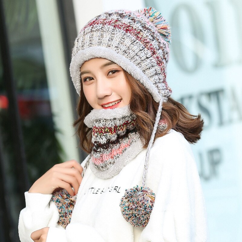 Warm Mask Hat And Scarf