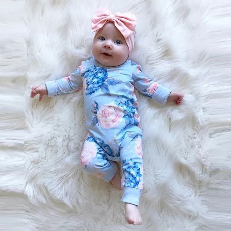 Toddler Kids Baby Girl Cotton Floral Romper