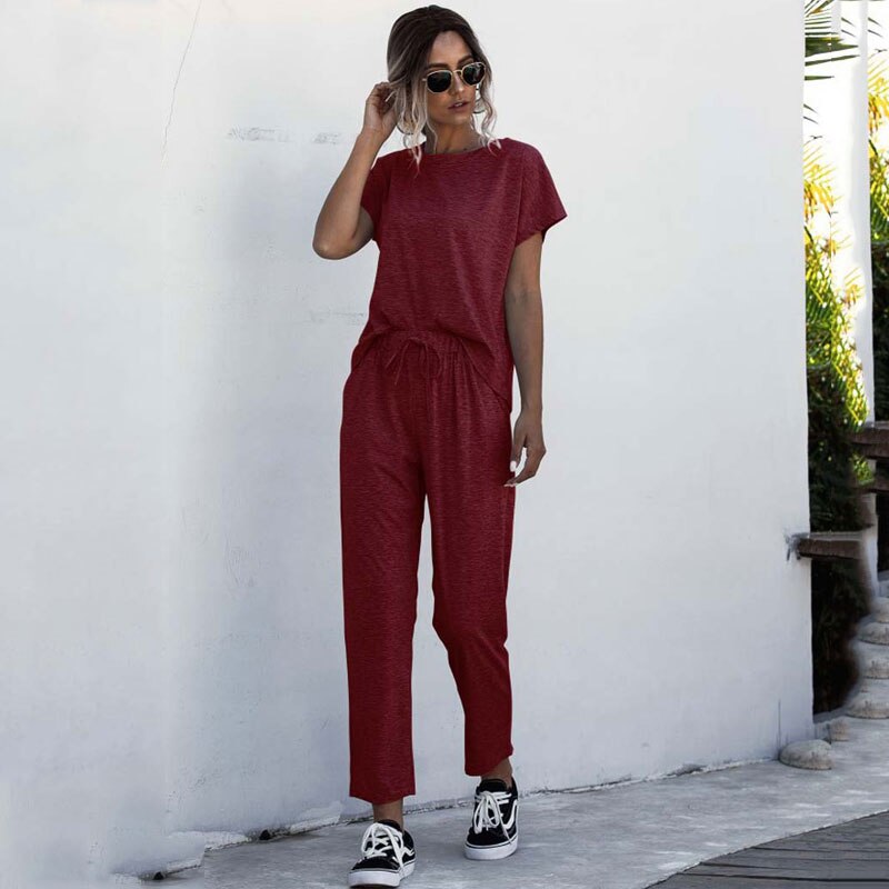 Two Piece Set Summer Track Suit