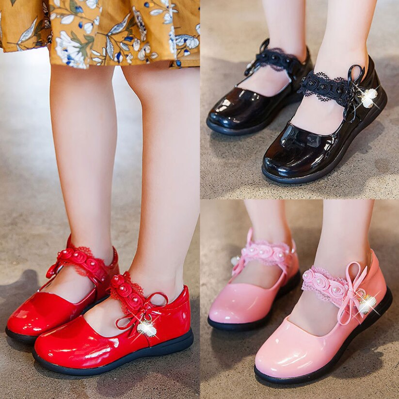 White pink children's shoes sandals