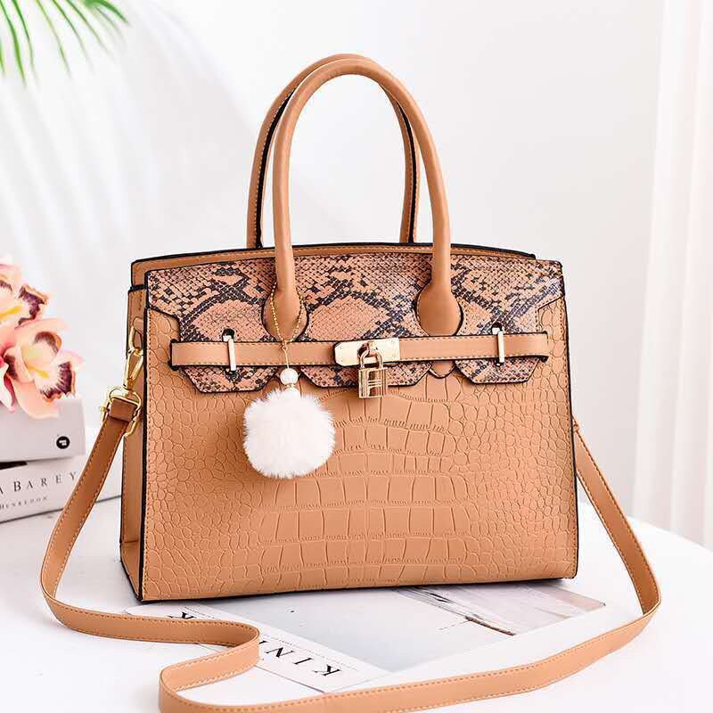 New Crocodile Leather Pattern Handbag