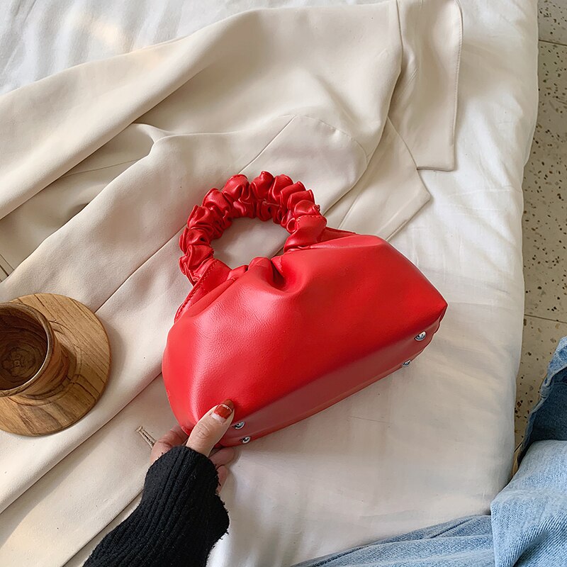 Women Leather Cloud Tote Bags