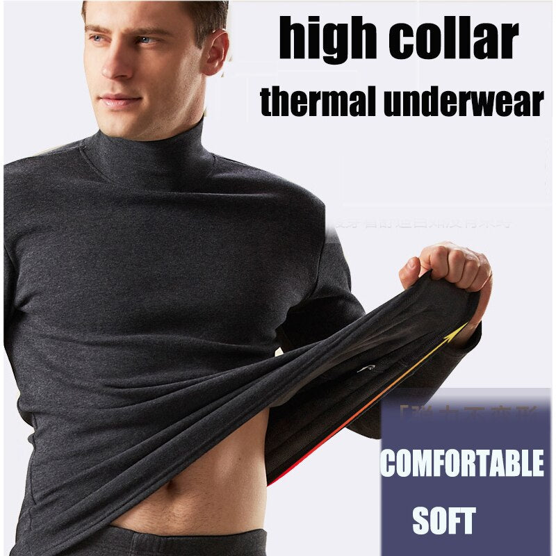high-neck thermal underwear suit