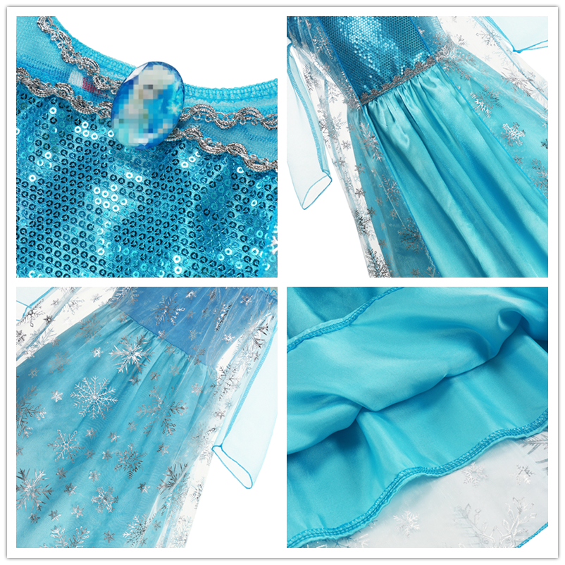 Queen Elsa Princess Dress