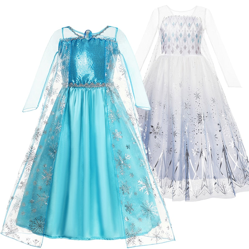 Queen Elsa Princess Dress