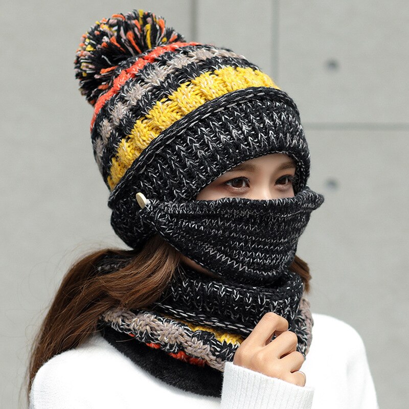 Warm Mask Hat And Scarf