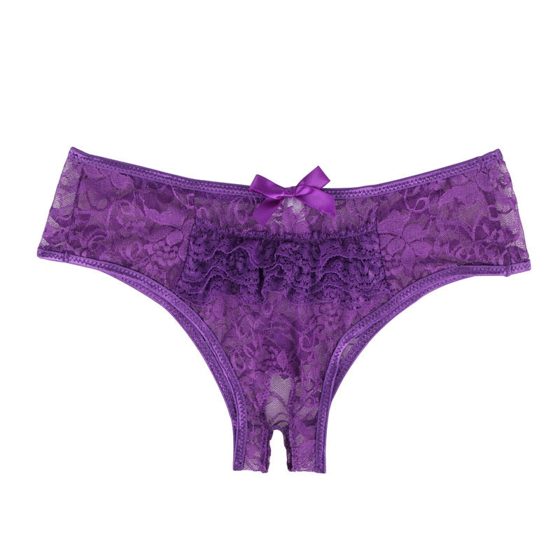 Women Culotte Crotchless Sex Underwear