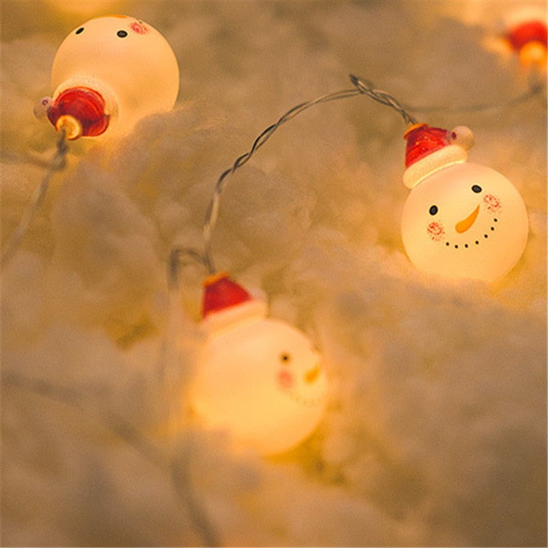 Tree Decorations Unicorn Snowman LED