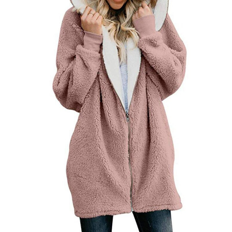 Woman Autumn Faux Fur Coat