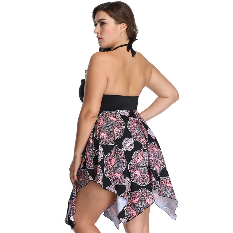 Women Halter Swimwear Dress