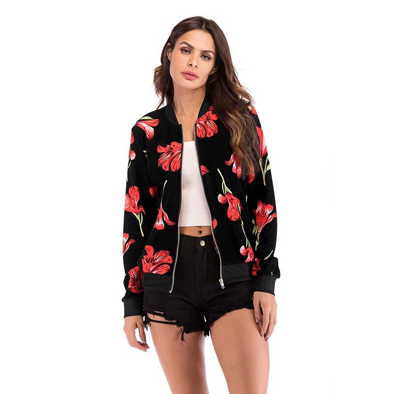 Women Floral Print Jacket