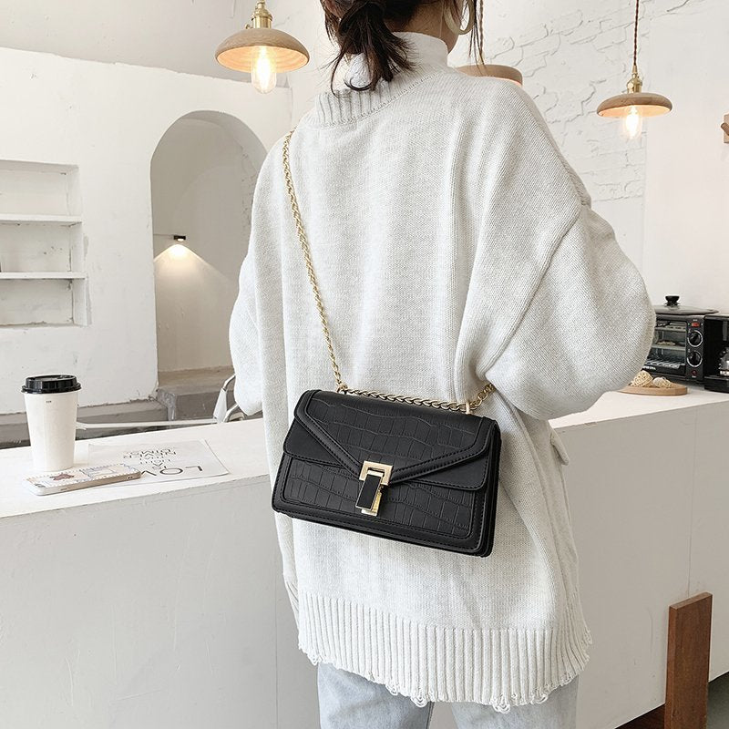 Stone Pattern Small PU Leather Bags
