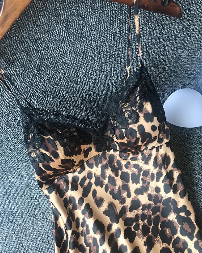 Women Sexy V Neck Lace Mini Sleepwear