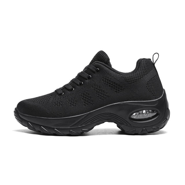 Sneakers Women Running Shoes Women Sneaker Shoes Casual White Mesh Sports Lace Up Women Vulcanize Shoes