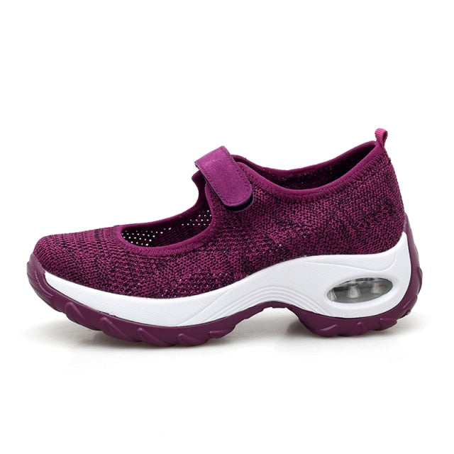 Sneakers Women Running Shoes Women Sneaker Shoes Casual White Mesh Sports Lace Up Women Vulcanize Shoes