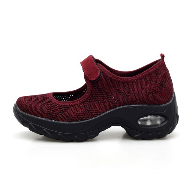 Sneakers Women Running Shoes Women Sneaker Shoes Casual White Mesh Sports Lace Up Women Vulcanize Shoes